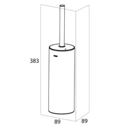 Tiger Toiletborstelhouder Noon Vrijstaand Zwart -Badkamer Verkoop 123 9674
