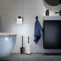 TIGER WC-BORSTELHOUDER TUNE VRIJSTAAND ZWART -Badkamer Verkoop 123 9677