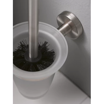 Haceka Toiletborstelhouder Kosmos Tec Hangend RVS Met Matglazen Pot 4 Haceka Toiletborstelhouder Kosmos Tec Hangend RVS Met Matglazen Pot - Afbeelding 2