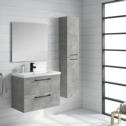 Atlantic Kolomkast Sienna Beton -Badkamer Verkoop 123 976