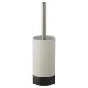 Atlantic Toiletborstelhouder Keramiek Geribbeld Antraciet/Wit -Badkamer Verkoop 123 9797