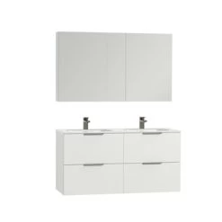 Tiger Badkamermeubel Studio 120cm Hoogglans Wit/matwit Met Platte RVS Greep 7 Tiger Badkamermeubel Studio 120cm Hoogglans Wit/matwit Met Platte RVS Greep -Badkamer Verkoop 123 980