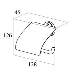 Tiger Toiletrolhouder Urban Wit Met Klep -Badkamer Verkoop 123 9809