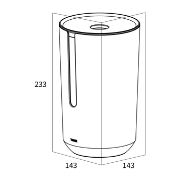 Tiger Reserverolhouder TESS Met Deksel Vrijstaand Blauw/zwart 8 Tiger Reserverolhouder TESS Met Deksel Vrijstaand Blauw/zwart - Afbeelding 6