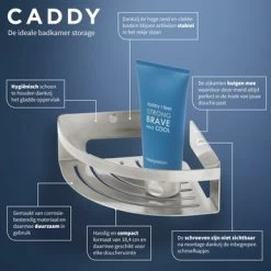 Tiger Caddy Hoekkorf Klein RVS 18 Tiger Caddy Hoekkorf Klein RVS -Badkamer Verkoop 123 996