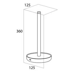 Tiger Reserverolhouder Urban Wit Staand -Badkamer Verkoop 123 9970